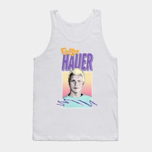 Rutger Hauer 80s Styled Aesthetic Retro Design Tank Top